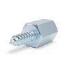 Distanziatore esagonale filettato autofilettante acciaio zincato M2,5 / ST2,2 - chiave da 5 mm