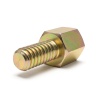 Distanziatore esagonale filettato maschio/femmina acciaio zincato giallo UNC4-40 - chiave da 4,75 mm