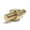 Distanziatore esagonale filettato maschio/maschio acciaio zincato giallo al piombo M4 - chiave da 7 mm, gambi da 6 e 8 mm