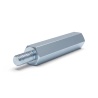 Distanziatore esagonale filettato maschio/femmina acciaio zincato blu M3 - chiave da 5,5 mm