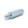 Distanziatore esagonale filettato maschio/femmina acciaio zincato blu al piombo M6 - chiave da 10 mm