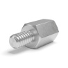 Distanziatore esagonale filettato maschio/femmina alluminio UNC6-32 - chiave da 6,4 mm