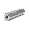 Distanziatore esagonale filettato femmina/femmina alluminio passivato M4 - chiave da 7 mm