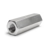 Distanziatore esagonale filettato femmina/femmina alluminio passivato M5 - chiave da 8 mm