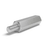 Distanziatore esagonale filettato maschio/femmina alluminio passivato M3 - chiave da 5,5 mm