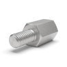 Distanziatore esagonale filettato maschio/femmina alluminio passivato M4 - chiave da 7 mm