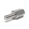 Distanziatore esagonale filettato maschio/femmina acciaio inox M2 - chiave da 4 mm