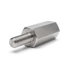Distanziatore esagonale filettato maschio/femmina acciaio inox M2,5 - chiave da 5 mm