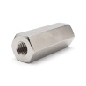 Distanziatore esagonale filettato femmina/femmina ottone nichelato al piombo M2 - chiave da 4 mm