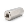 Distanziatore esagonale filettato femmina/femmina ottone nichelato al piombo M2,5 - chiave da 5 mm