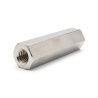 Distanziatore esagonale filettato femmina/femmina ottone nichelato al piombo M3 - chiave da 5 mm