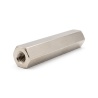Distanziatore esagonale filettato femmina/femmina ottone nichelato al piombo M3 - chiave da 5,5 mm