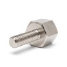 Distanziatore esagonale filettato maschio/femmina ottone nichelato al piombo M2,5 - chiave da 6 mm
