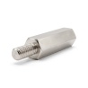 Distanziatore esagonale filettato maschio/femmina ottone nichelato al piombo M4 - chiave da 7 mm