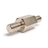 Distanziatore esagonale filettato maschio/maschio ottone nichelato al piombo M6 - chiave da 10 mm
