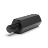 Distanziatore esagonale filettato maschio/femmina in poliammide PA6.6 M5 - chiave da 10 mm