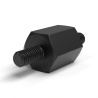 Distanziatore esagonale filettato maschio/maschio in poliammide PA6.6 M3 - chiave da 8 mm
