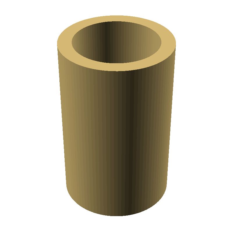 Entretoise lisse laiton Ø3,4x4,5mm pour vis M3