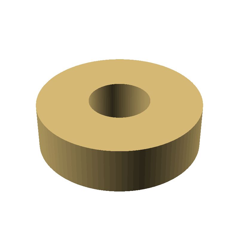 Entretoise lisse laiton Ø2,6x7mm pour vis M2
