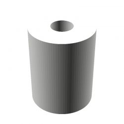 Entretoise lisse plastique polyamide PA6 Ø1,6x4,7mm pour vis M1,6