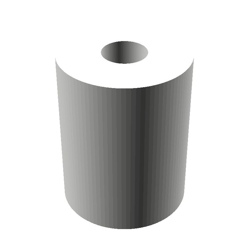 Entretoise lisse plastique polyamide PA6 Ø1,6x4,7mm pour vis M1,6