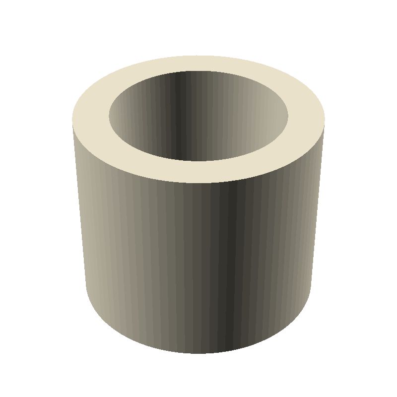 Entretoise lisse plastique polyamide PA6.6 Ø12,8x18mm pour vis M16