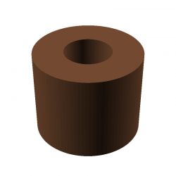 Entretoise lisse plastique polyamide renforcé Ø2,2x5mm pour vis M1,6