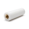 Distanziatore isolante tondo filettato femmina/femmina in PA6.6 con inserto in ottone M4 - Ø8 mm