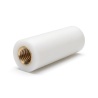 Distanziatore isolante tondo filettato femmina/femmina in PA6.6 con inserto in ottone M5 - Ø9,5 mm