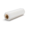 Distanziatore isolante esagonale filettato femmina/femmina in PA6.6 con inserto in ottone M5 - 10 mm chiave