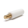 Distanziatore isolante tondo filettato maschio/femmina in PA6.6 con inserto in ottone M6 - Ø12,7 mm