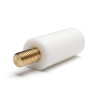 Distanziatore isolante tondo filettato maschio/femmina in PA6.6 con inserto in ottone M8 - Ø19 mm