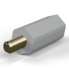 Distanziatore isolante esagonale filettato maschio/femmina in PA6.6 con inserto in ottone M3 - 6,4 mm chiave