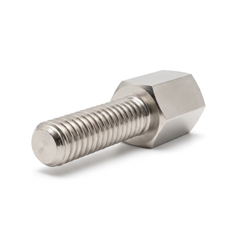 Distanziatore esagonale filettato maschio/femmina ottone nichelato al piombo UNC4-40 / M2,5 - 4 mm apertura chiave