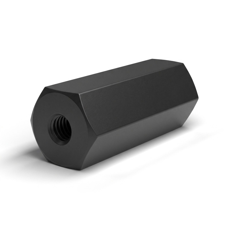 Distanziatore esagonale filettato femmina/femmina plastica poliammide PA6 rinforzata con fibra di vetro M4 / M3 - 8 mm apertura 