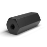 Distanziatore esagonale filettato femmina/femmina plastica poliammide PA6 rinforzata con fibra di vetro M4 / M3 - 8 mm apertura 