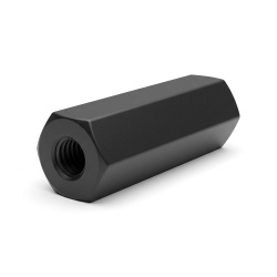 Distanziatore esagonale filettato femmina/femmina plastica poliammide PA6 rinforzata con fibra di vetro M5 / M4 - 10 mm apertura