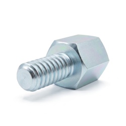 Distanziatore esagonale filettato maschio/femmina acciaio zincato blu M3 / UNC4-40 - 5 mm apertura chiave
