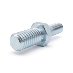 Distanziatore esagonale filettato maschio/maschio acciaio zincato blu M4 / M3 - 5,5 mm apertura chiave