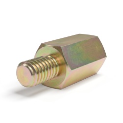 Distanziatore esagonale filettato maschio/femmina acciaio zincato giallo M3 / M4 - 7 mm apertura chiave
