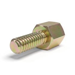 Distanziatore esagonale filettato maschio/femmina acciaio zincato giallo M3 / UNC4-40 - 5 mm apertura chiave