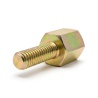 Distanziatore esagonale filettato maschio/femmina acciaio zincato giallo UNC4-40 / M2,5 - 5 mm apertura chiave