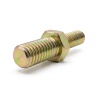 Distanziatore esagonale filettato maschio/maschio acciaio zincato giallo M4 / M3 - 5,5 mm apertura chiave