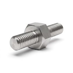 Distanziatore esagonale filettato maschio/maschio acciaio inox M3 - 5,5 mm apertura chiave, gambi da 6 e 8 mm