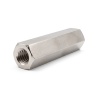 Distanziatore esagonale filettato femmina/femmina ottone nichelato senza piombo M2,5 - 4 mm apertura chiave