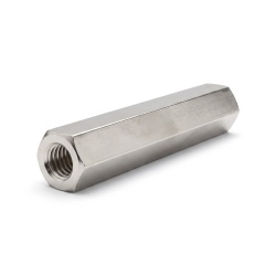 Distanziatore esagonale filettato femmina/femmina ottone nichelato senza piombo M5 - 8 mm apertura chiave