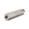 Distanziatore esagonale filettato femmina/femmina ottone nichelato senza piombo M5 - 8 mm apertura chiave