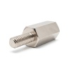 Distanziatore esagonale filettato maschio/femmina ottone nichelato senza piombo M2 - 4 mm apertura chiave