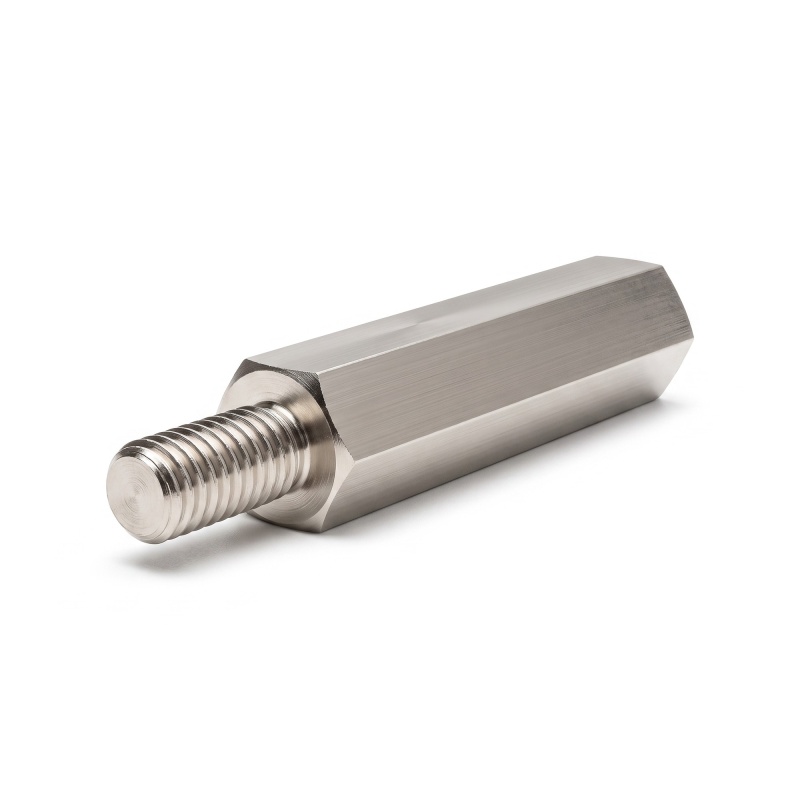 Distanziatore esagonale filettato maschio/femmina ottone nichelato senza piombo M3 - 5 mm apertura chiave