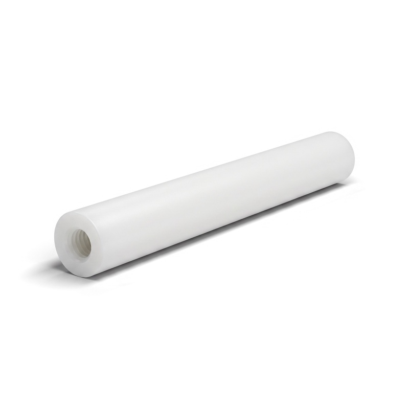 Distanziatore tonda filettato femmina/femmina plastica poliammide PA6 rinforzata con fibra di vetro bianco UL94-HB M3 - Ø6 mm